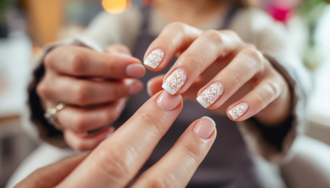 Comment intégrer les stickers dentelle pour une manucure française élégante